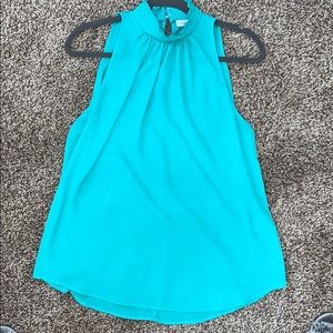 High neck mint green top